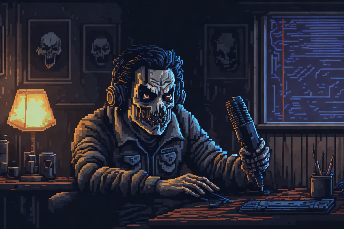 Arte do podcast de terror Não Durma
